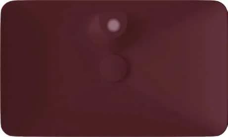 כיור מונח מלבני עם חור ברז, 39.5x64.4 ס״מ