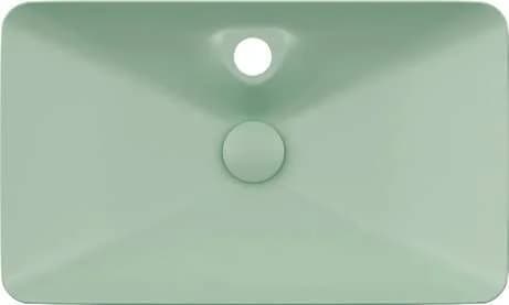 כיור מונח מלבני עם חור ברז, 39.5x64.4 ס״מ 5