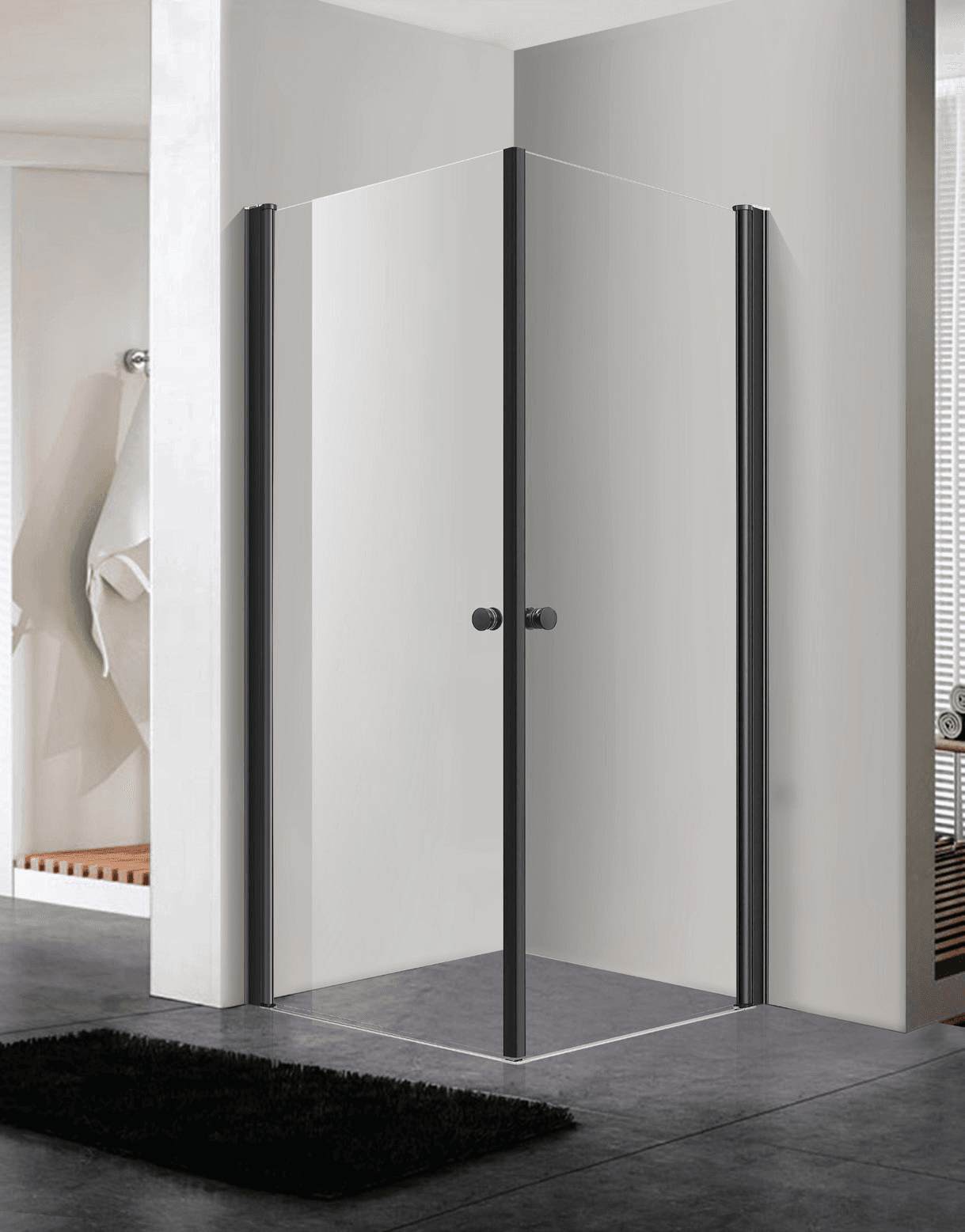 shower enclosures זכוכית שקופה 2